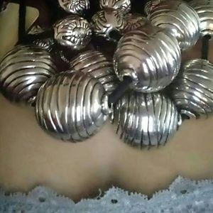 🌸Rare Amrita S. Jumbo Silver Balls Necklace Rare